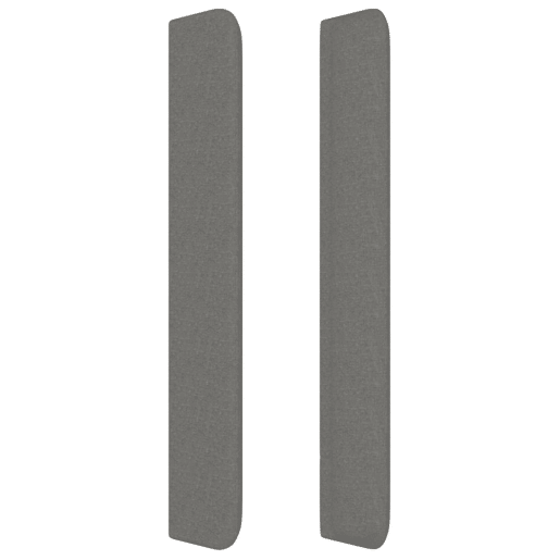 vidaXL Cabeceira cama c abas tecido 183x16x118128 cm cinzento-escuro
