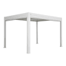 Pérgula bioclimática 3x4m + toldo de 3m + toldo de 4m, Triomphe 3x4m + acessórios, Branco, 400x300x250 cm