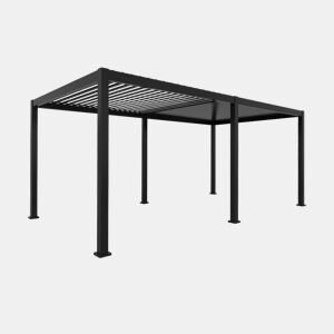 Pérgola bioclimática 3x6m com lâminas ajustáveis , Triomphe 3x6m, Antracite, 600x50x350 cm