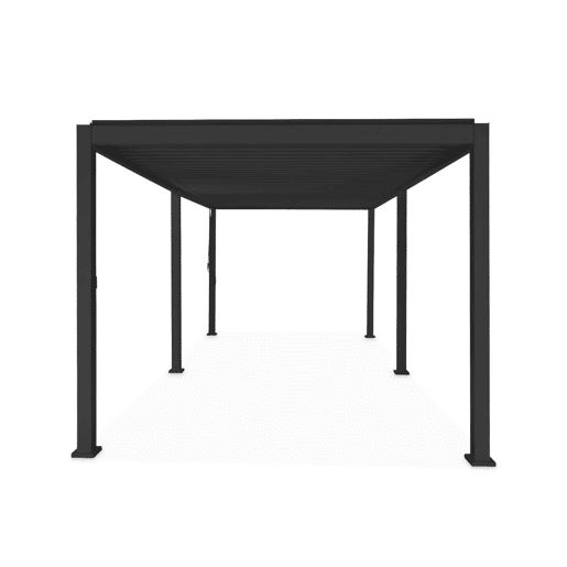 Pérgola bioclimática 3x6m com lâminas ajustáveis , Triomphe 3x6m, Antracite, 600x50x350 cm