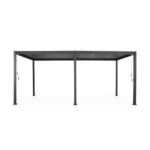 Pérgola bioclimática 3x6m com lâminas ajustáveis , Triomphe 3x6m, Antracite, 600x50x350 cm