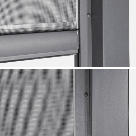Toldo lateral de 4m para pérgola Palace, Palace toldo 4m, Antracite, 381x209x209 cm