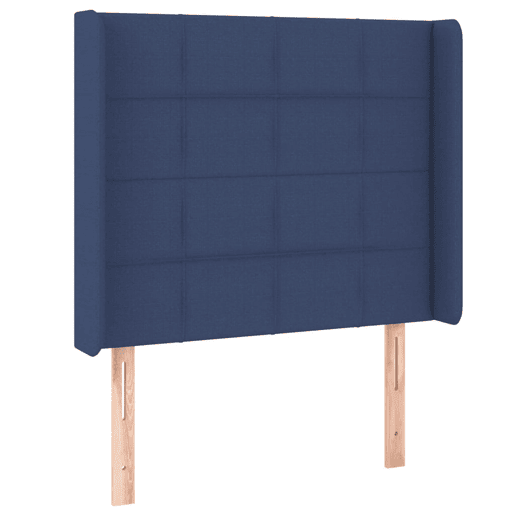 vidaXL Cabeceira de cama c abas tecido 93x16x118128 cm azul vidaXL Cabeceira de cama c abas tecido 93x16x118128 cm azul
