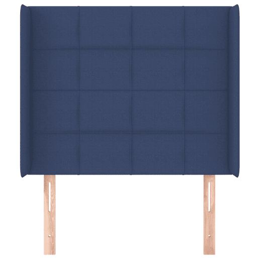 vidaXL Cabeceira de cama c abas tecido 93x16x118128 cm azul vidaXL Cabeceira de cama c abas tecido 93x16x118128 cm azul