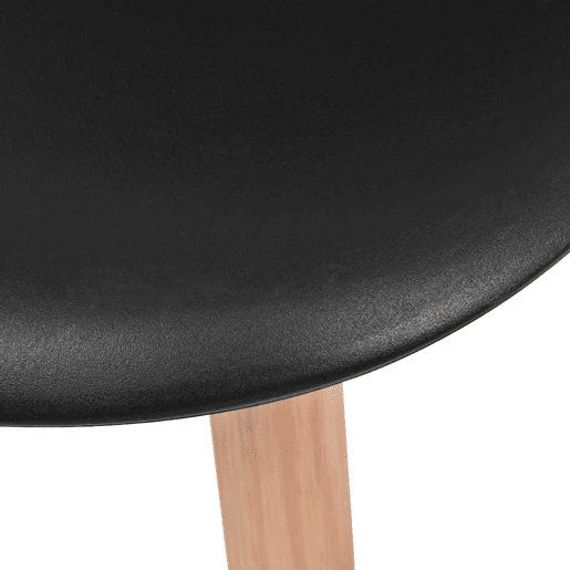 vidaXL Cadeiras de jantar 6 pcs plástico preto vidaXL Cadeiras de jantar 6 pcs plástico preto