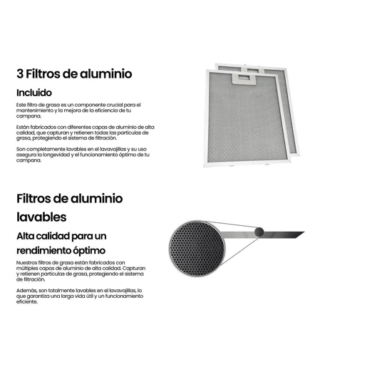 INFINITON Exaustor de parede CMPT-TSH9B63X, 400 m3h, T-Invertido, Largura 90 cm, B, Inox