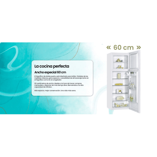 Frigorífico de duas portas INFINITON FG-300D72WEP, 304 l, 172 cm, Cíclico, E, Branco