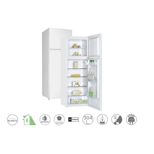 Frigorífico de duas portas INFINITON FG-300D72WEP, 304 l, 172 cm, Cíclico, E, Branco