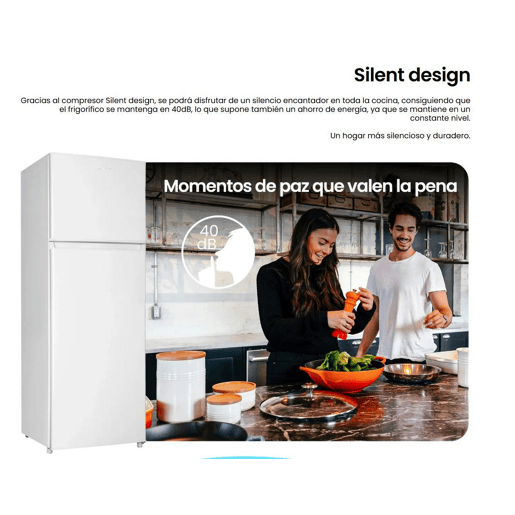 Frigorífico de duas portas INFINITON FG-300D72WEP, 304 l, 172 cm, Cíclico, E, Branco