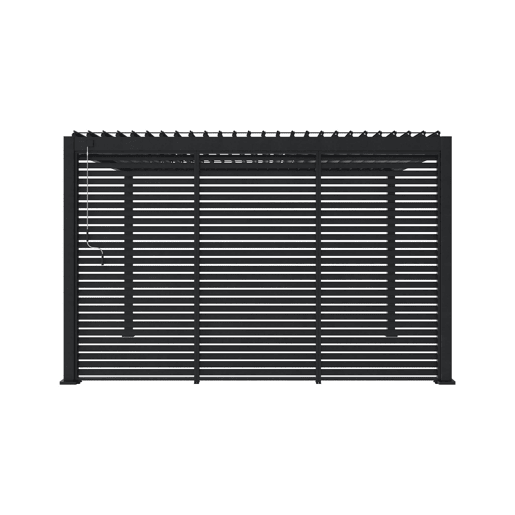 130cm persianas de alumínio para pérgola Triomphe, Triomphe persiana 130cm, Antracite, 123x6x238 cm