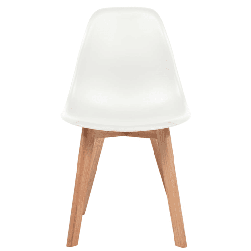 vidaXL Cadeiras de jantar 4 pcs plástico branco vidaXL Cadeiras de jantar 4 pcs plástico branco