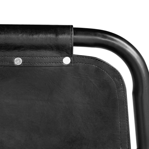 vidaXL Cadeiras de jantar 2 pcs couro genuíno preto