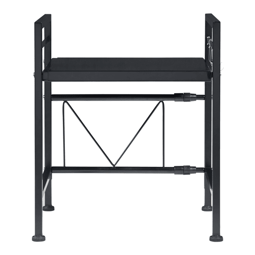 Suporte para micro-ondas Sorsele com prateleira metálica 48x40-63x32cm - Preto en.casa