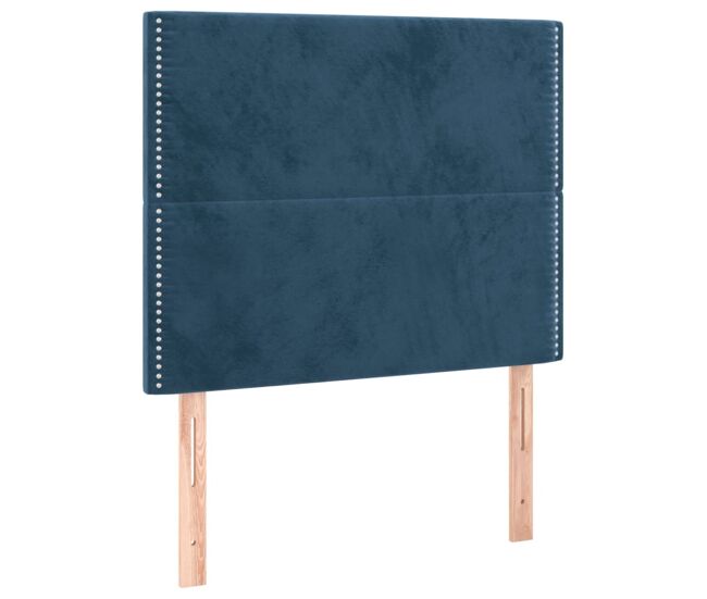 Vidaxl cabecero terciopelo azul oscuro 100x5x118/128 cm