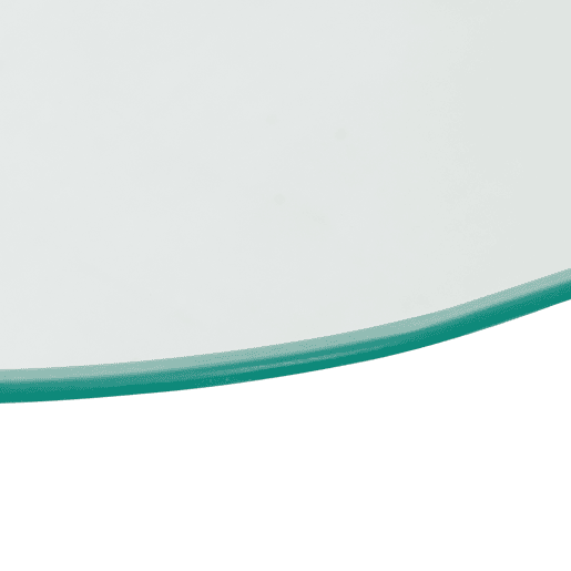 Mesa de apoio Ylivieska redonda vidrometal 46xØ45 cm - Transparente en.casa