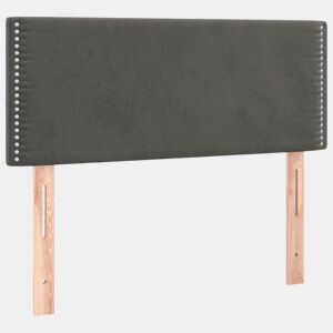 vidaXL Cabeceira de cama veludo 100x5x7888 cm cinzento-escuro