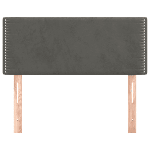 vidaXL Cabeceira de cama veludo 100x5x7888 cm cinzento-escuro