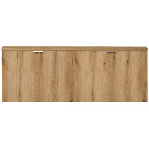 Conjunto de 2 móveisde casa de banho Newport com portas 160x60x40 cm - efeito carvalho en.casa