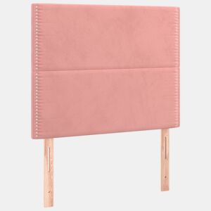 vidaXL Cabeceira Rosa 80x5x118128 cm Veludo