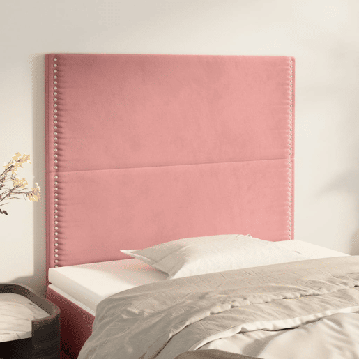 vidaXL Cabeceira Rosa 80x5x118128 cm Veludo vidaXL Cabeceira Rosa 80x5x118128 cm Veludo