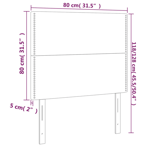 vidaXL Cabeceira Rosa 80x5x118128 cm Veludo vidaXL Cabeceira Rosa 80x5x118128 cm Veludo
