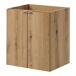 Conjunto de 2 muebles bajo lavabo Newport con puertas 100 Conjunto de 2 muebles bajo lavabo Newport con puertas 100 Negro/ Madera