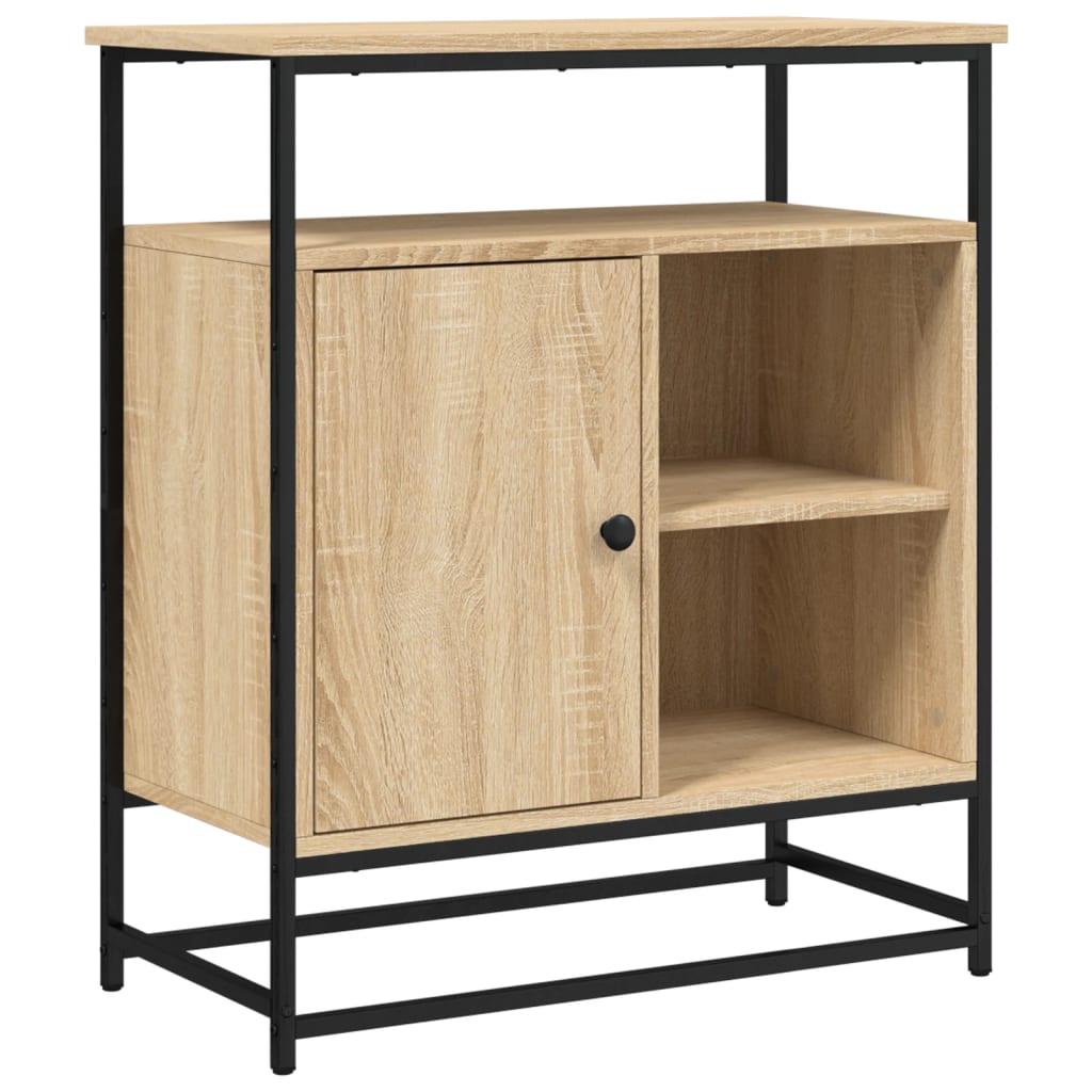Vidaxl aparador roble sonoma 69x35x80 cm madera de ingeniería