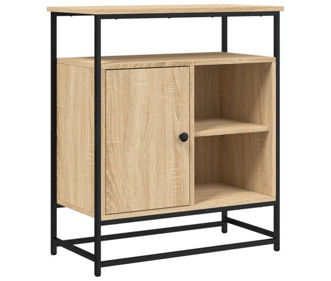 Vidaxl aparador roble sonoma 69x35x80 cm madera de ingeniería