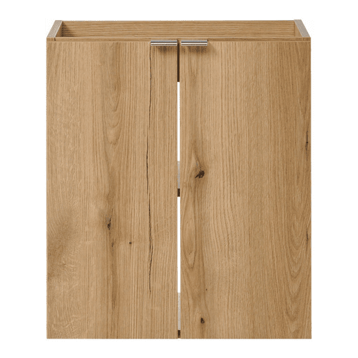 Móvel de casa de banho suspenso Newport com 2 portas 50x60x40 cm - efeito carvalho en.casa