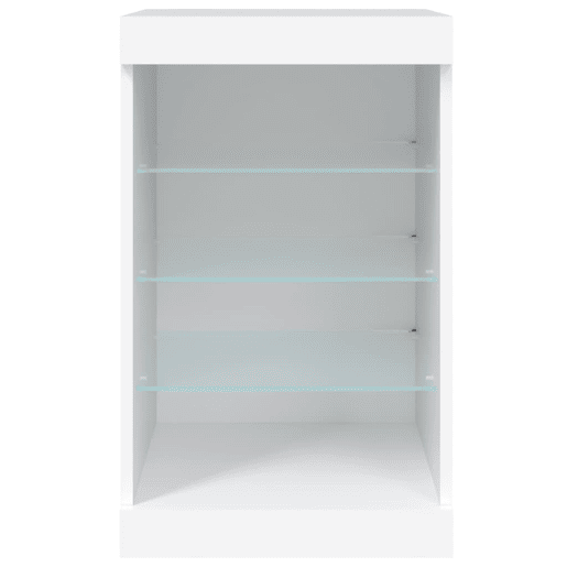 vidaXL Aparador com luzes LED 41x37x67 cm branco vidaXL Aparador com luzes LED 41x37x67 cm branco