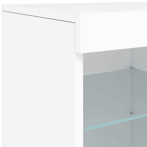 vidaXL Aparador com luzes LED 41x37x67 cm branco vidaXL Aparador com luzes LED 41x37x67 cm branco