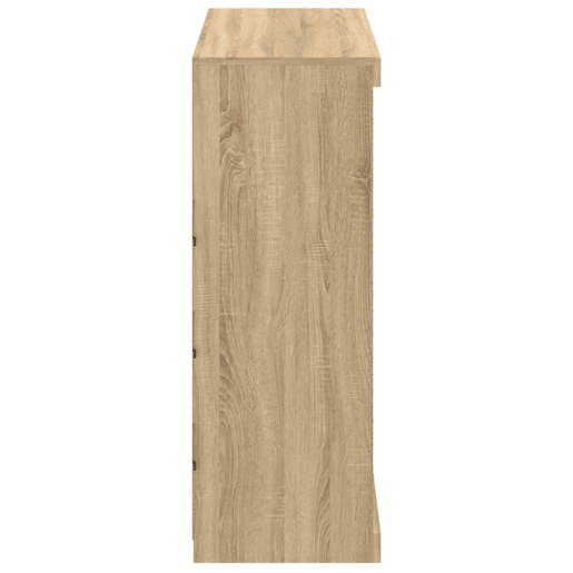 vidaXL Aparador com luzes LED 81x37x100 cm carvalho sonoma vidaXL Aparador com luzes LED 81x37x100 cm carvalho sonoma