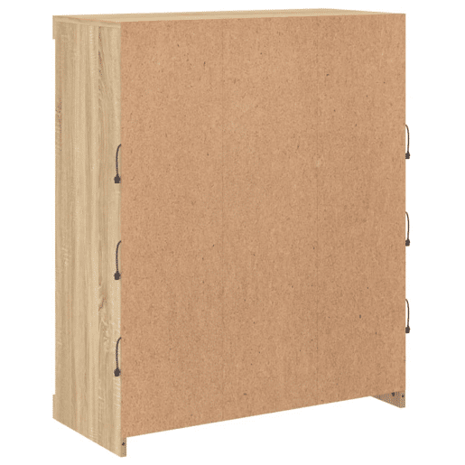 vidaXL Aparador com luzes LED 81x37x100 cm carvalho sonoma vidaXL Aparador com luzes LED 81x37x100 cm carvalho sonoma