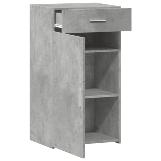 vidaXL Aparador 50x42,5x93 cm derivados de madeira cinzento cimento