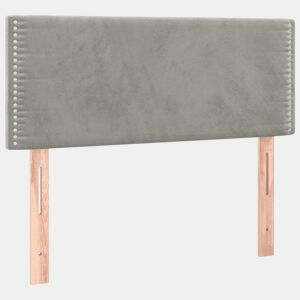 vidaXL Cabeceira de cama veludo 80x5x7888 cm cinzento-claro