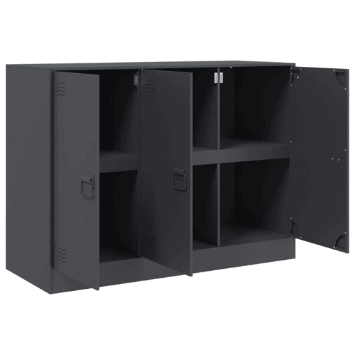 vidaXL Aparador 99x39x73 cm aço antracite