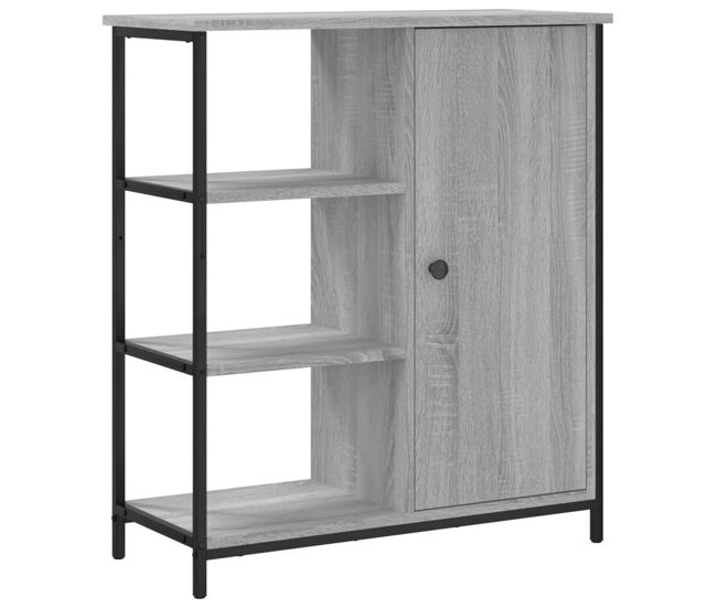 Vidaxl aparador de madera de ingeniería gris sonoma 70x30x80 cm