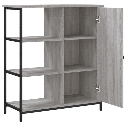 vidaXL Aparador 70x30x80 cm derivados de madeira cinzento sonoma
