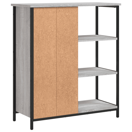 vidaXL Aparador 70x30x80 cm derivados de madeira cinzento sonoma
