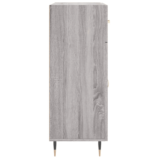 vidaXL Aparador 69,5x34x90 cm derivados de madeira cinzento sonoma