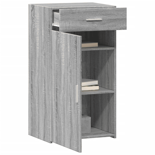 vidaXL Aparador 50x42,5x93 cm derivados de madeira cinzento sonoma