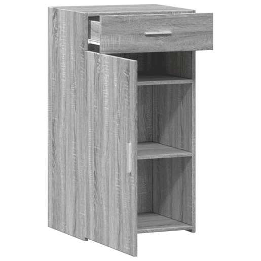 vidaXL Aparador 50x42,5x93 cm derivados de madeira cinzento sonoma