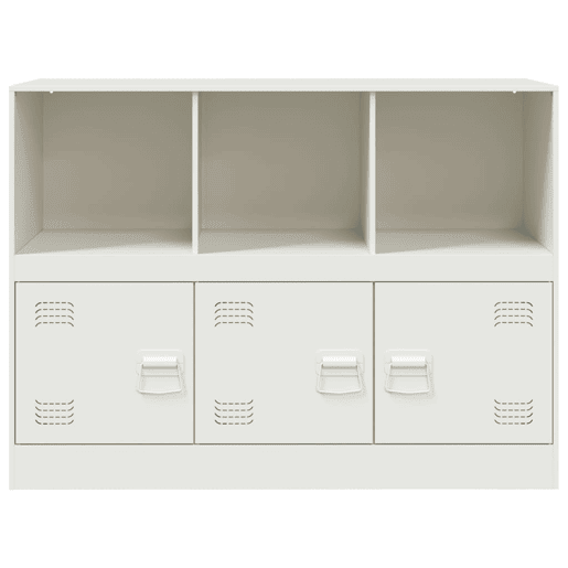 vidaXL Aparador 99x39x73 cm aço branco