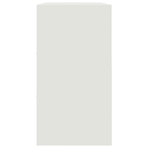vidaXL Aparador 99x39x73 cm aço branco
