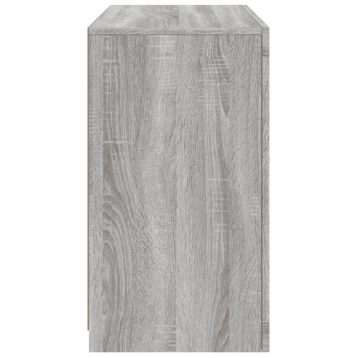 vidaXL Aparador com luzes LED 60,5x37x67 cm cinzento sonoma