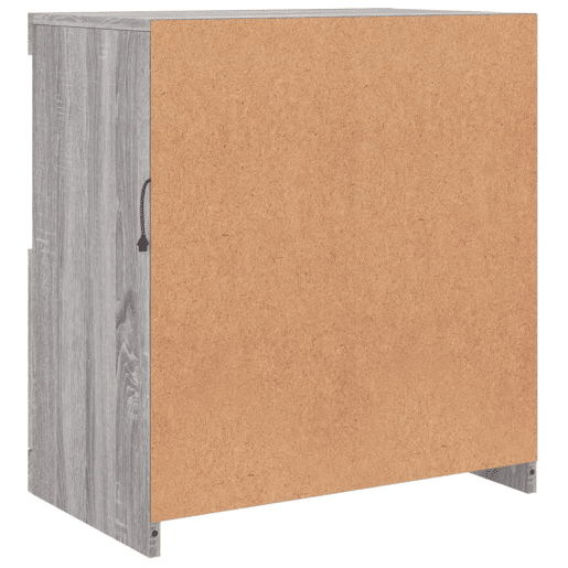 vidaXL Aparador com luzes LED 60,5x37x67 cm cinzento sonoma