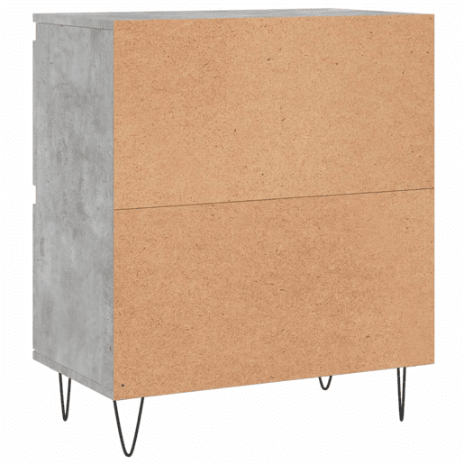 vidaXL Aparadores 2 pcs derivados de madeira cinzento cimento vidaXL Aparadores 2 pcs derivados de madeira cinzento cimento