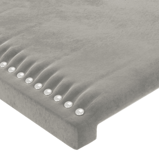 vidaXL Cabeceira Cinza Claro 100x5x118128 cm Veludo