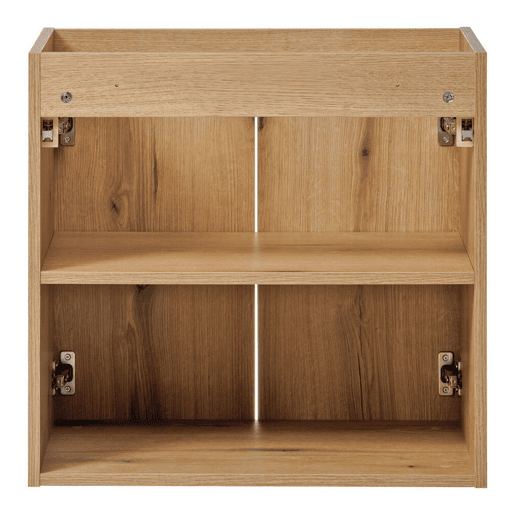 Móvel de casa de banho suspenso Newport com 2 portas 60x60x40 cm - Efeito carvalhopreto en.casa
