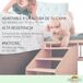 Cama elevada mascotas Faunatic con escalera y colchón Ortoflex Cama elevada mascotas Faunatic con escalera y colchón Ortoflex Gris